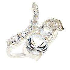 Herkimer Mines "Diamond" Quartz "Energy-Cut" Bypass Ring
