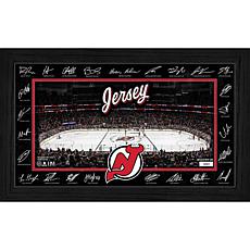 Highland Mint 2025–26 New Jersey Devils Signature Rink Framed Display