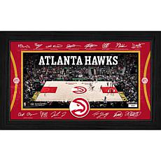 Highland Mint Atlanta Hawks Signature Court Limited Edition Print