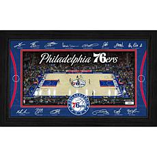 Highland Mint Philadelphia 76ers Signature Court Limited Edition Print