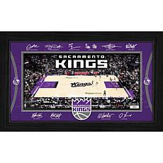 Highland Mint Sacramento Kings Signature Court 12" x 20" Framed Print