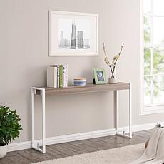 Holly & Martin Macen Narrow Console - Mocha Gray/White
