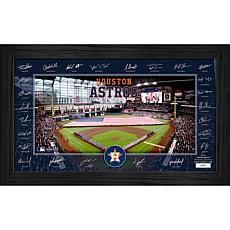 Houston Astros Framed 2025 Signature Field Team Roster