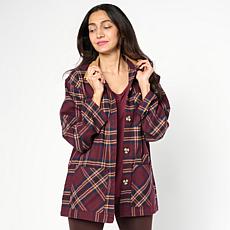 HUE Corduroy Collar Barn Jacket