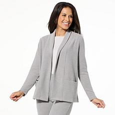 HUE Ribbed Sweater Knit Cardigan
