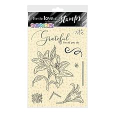 Hunkydory Crafts For Love of Stamps - Floral Snippables - Lily