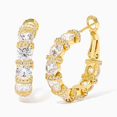 "Iced Out" Hoop Earring