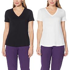 IMAN Global Chic 2-Pack Short-Sleeve Tees