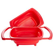 Improvements 2-piece Collapsible/Expandable Colander & Mini Sink