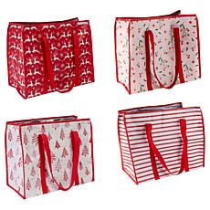 Improvements 4-piece Holiday Shopping Totes Set