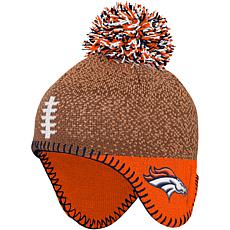 Outerstuff Infant Brown Dallas Cowboys Football Head Knit Hat with Pom