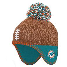 New Era Men's Miami Dolphins 2023 Salute to Service Black Knit Beanie