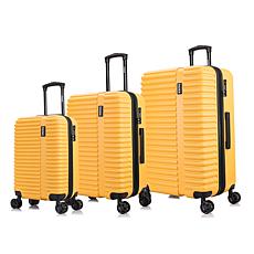 InUSA Ally 3-Piece Hardside Luggage Set with Spinner Wheels