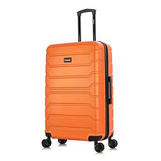 InUSA Trend 28" Large Checked Suitcase with Spinner Wheels