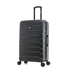 InUSA Trend 28" Large Checked Suitcase with Spinner Wheels