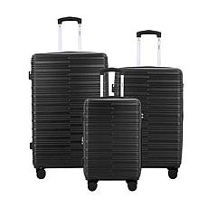 Izod Romeo 3-Piece Hard Shell Spinner Luggage Set