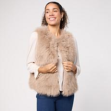 Jaclyn Smith Icon Collection Faux Fur Vest