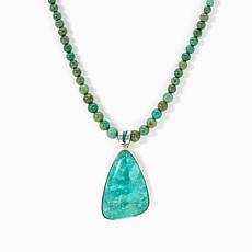 Jay King Alicia Turquoise 22" Beaded Necklace with Removable Sterli...