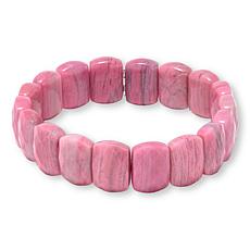 Jay King Argentinian Rhodonite Bead Stretch Bracelet