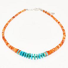 Jay King Azure Peaks Turquoise & Spiny Oyster Shell Necklace