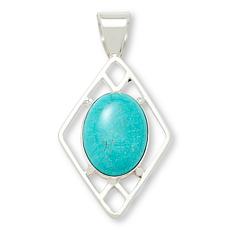 Jay King Baja Turquoise Sterling Silver Pendant