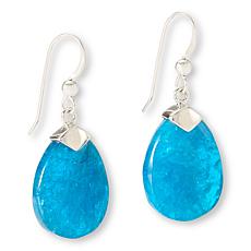 Jay King Blue Apatite Sterling Silver Pear Dangle Earrings