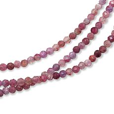 Jay King Faceted Pink Tourmaline Bead 60" Necklace