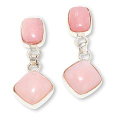 Jay King Gallery Collection Peruvian Pink Opal Double Drop Earrings