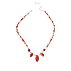 Jay King Gallery Collection Red Spiny Oyster Shell Necklace