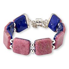 Jay King Lapis & Baroque Rose Bracelet