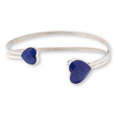 Jay King Lapis Sterling Silver Bypass Cuff Bracelet