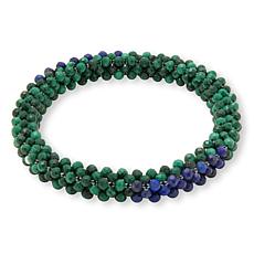Jay King Malachite and Lapis Woven Stretch Bracelet