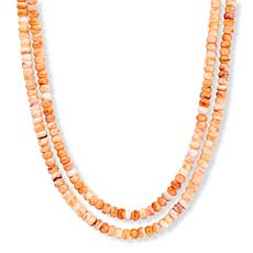 Jay King Multicolor Lion's Paw Shell Bead 2-Strand Necklace