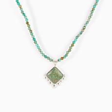 Jay King Sterling Silver Alicia Turquoise Beaded Necklace with Pendant