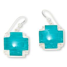Jay King Sterling Silver Amazonite Cross Drop Earrings