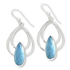 Jay King Sterling Silver Aquamarine Drop Earrings