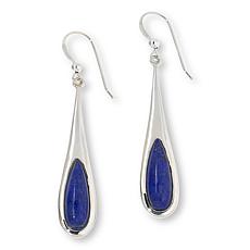 Jay King Sterling Silver Blue Lapis Elongated Teardrop Earrings
