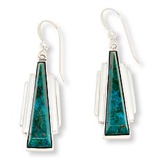 Jay King Sterling Silver Chrysocolla Drop Earrings