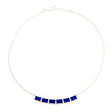 Jay King Sterling Silver Faceted Blue Lapis Chain Necklace