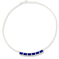 Jay King Sterling Silver Faceted Blue Lapis Chain Necklace