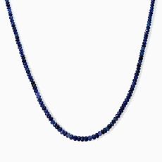 Jay King Sterling Silver Faceted Blue Sapphire Beaded Necklace