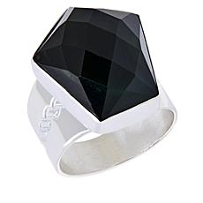 Jay King Sterling Silver Green Nephrite Jade Ring