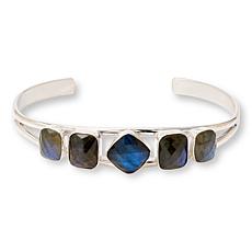 Jay King Sterling Silver Labradorite Cuff Bracelet