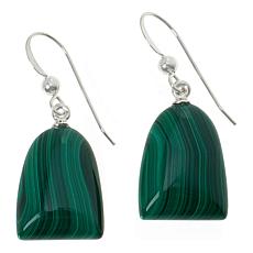 Jay King Sterling Silver Malachite Drop Earrings