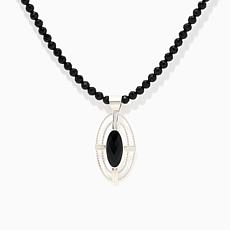 Jay King Sterling Silver Midnight Chalcedony 34" Beaded Necklace