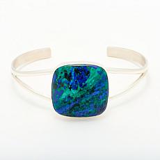 Jay King Sterling Silver Milpillas Azurite-Malachite Cuff Bracelet