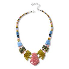 Jay King Sterling Silver Multicolor Multi-Opal Necklace