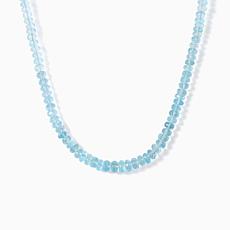 Jay King Sterling Silver Nigerian Blue Topaz Beaded Necklace
