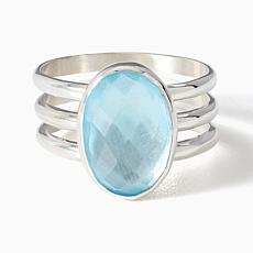 Jay King Sterling Silver Nigerian Blue Topaz Ring