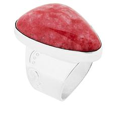 Jay King Sterling Silver Pink Thulite Freeform Ring